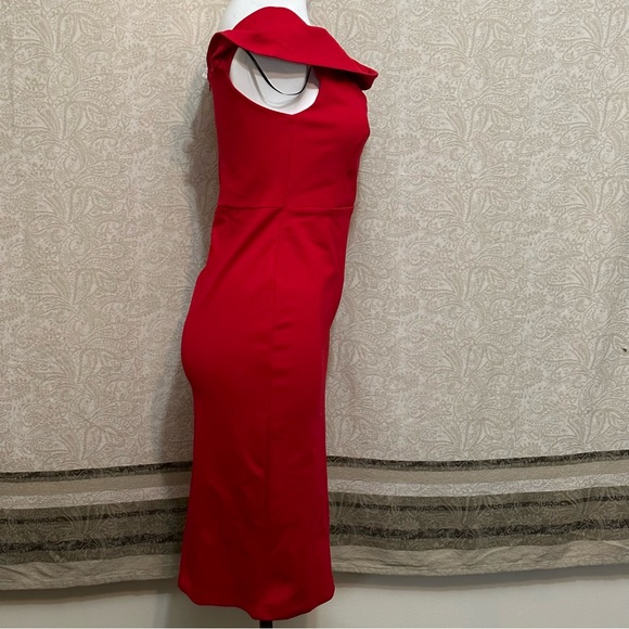 New Karlie Red Shoulder Dress Women Size Large - Picture 9 of 11